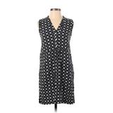 Ann Taylor LOFT Outlet Casual Dress: Black Polka Dots Dresses - Women's Size X-Small