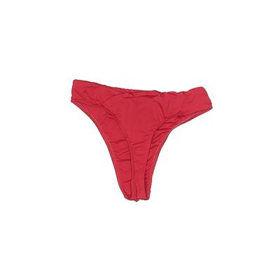 Vestidos Swimsuit Bottoms: Red Solid Swimwear - Women's Size Small