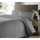 SeventhStitch 500 Thread Count 100% Egyptian Cotton Duvet Cover with Pillow Cases Bedding Sets Double King Super King Size Quilt Covers (Grey, King)