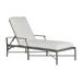 Summer Classics Monaco 76" Long Reclining Single Chaise w/ Cushions Metal in Gray | 36.75 H x 27.5 W x 76 D in | Outdoor Furniture | Wayfair