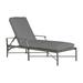Summer Classics Monaco 76" Long Reclining Single Chaise w/ Cushions Metal in Gray | 36.75 H x 27.5 W x 76 D in | Outdoor Furniture | Wayfair