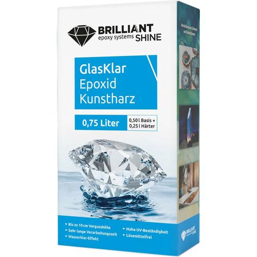 Brilliantshine - Brilliant Shine Epoxid Kunstharz Glasklar Epoxidharz Gießharz Epoxydharz 0,75 l