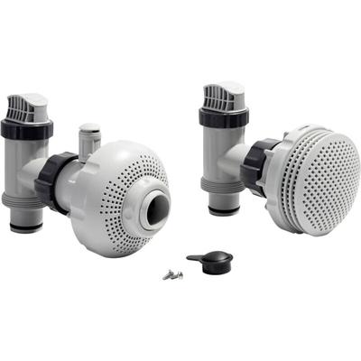 Anschluss Set ø 38 mm, 7,3 bis 9,2m³/h Grau Poolzubehör Siebgitter - Intex