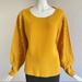 Anthropologie Sweaters | Janie Bryant Pearl Embellished Cashmere Sweater | Color: Yellow | Size: Xl