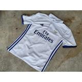 Adidas Shirts & Tops | Adidas Real Madrid Fly Emirates White/Navy Blue Soccer Jersey Youth Kid Size M | Color: Blue/White | Size: Mg