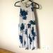 Free People Dresses | Floral Pleated Dress | Color: Blue/White | Size: 6