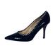 Kate Spade Shoes | Kate Spade | Black Patent Leather Heel With Stripe Trim Euc Sz 8 | Color: Black/White | Size: 10