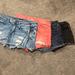 American Eagle Outfitters Shorts | 5 Pairs Of American Eagle Shorts Size 8 All En Very Good Condition | Color: Blue/Red | Size: 8