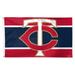 WinCraft Minnesota Twins 3' x 5' Horizontal Stripe Deluxe Single-Sided Flag