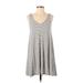 American Eagle Outfitters Casual Dress: Ivory Stripes Dresses - Women's Size X-Small