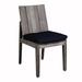 Summer Classics Ashland Patio Dining Side Chair w/ Cushions Wood in Brown | 34 H x 18 W x 23.5 D in | Wayfair 289627+C8456455N