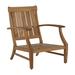 Summer Classics Croquet Teak Patio Chair w/ Cushions Wood in Brown/White | 37.75 H x 35.625 W x 30.875 D in | Wayfair 28374+C032H6343N