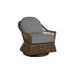 Summer Classics Soho Swivel Glider Chair w/ Cushions in Brown | 35.75 H x 33.75 W x 36.63 D in | Outdoor Furniture | Wayfair 341483+C828H6343N