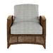 Summer Classics Astoria Patio Chair w/ Cushions Wicker/Rattan in Brown | 35.75 H x 32 W x 52 D in | Wayfair 355690+C513H4076N