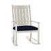 Summer Classics Outdoor Club Rocking Metal Chair w/ Cushions in White | 40 H x 24.5 W x 33.5 D in | Wayfair 333494+C0156455W6455