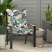 Red Barrel Studio® Floral Exotic Outdoor Seat/Back Cushion Polyester in Brown/Gray/Green | 5 H x 25 W x 25 D in | Wayfair