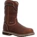 Georgia Boot AMP LT Edge Pull-On - Womens 8 Brown Boot Medium