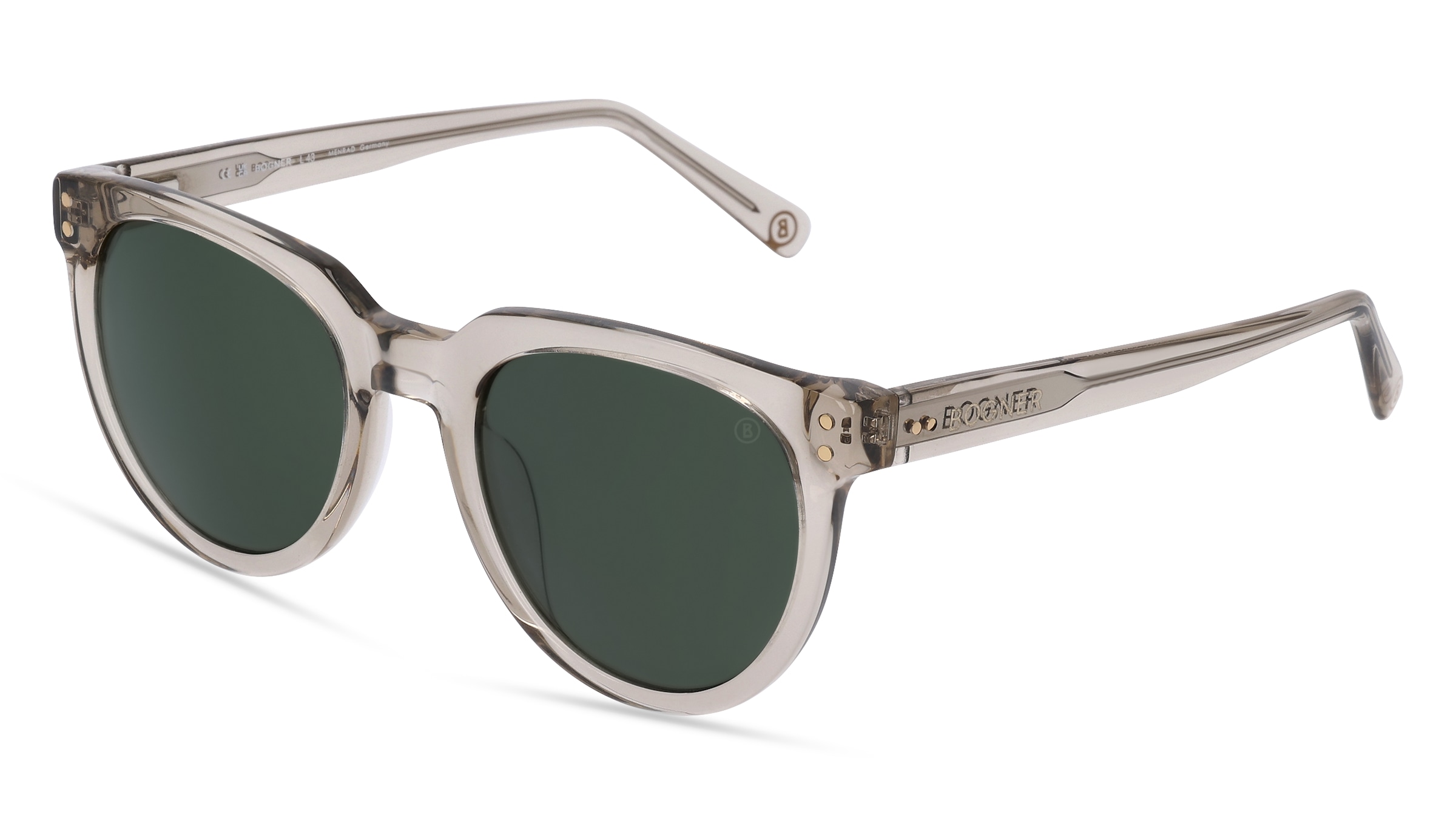 Bogner BO 7104 Damen-Sonnenbrille Vollrand Panto Kunststoff-Gestell, grün