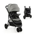 Costway Baby Jogging Stroller with Adjustable Canopy for Newborn-Gray