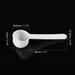 Micro Spoons 5 Gram Measuring Scoop Plastic Flat Bottom Spoon 30Pcs - White