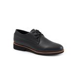 Wide Width Women's Whitby Oxford Flat by SoftWalk in Black (Size 8 W)