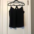 J. Crew Tops | Black J. Crew Scalloped Tank Top | Color: Black | Size: 8