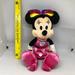 Disney Toys | Disney Minnie Mouse Plush Toy Pink Dress W/Bow She Talks | Color: Black/Pink | Size: Osg