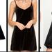 Brandy Melville Dresses | Brandy Melville Black Velvet Slip Dress | Color: Black | Size: One Size Fits All