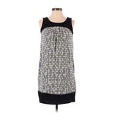 New York & Company Casual Dress - Shift: Black Graphic Dresses - Women's Size X-Small