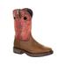 Georgia Boot Carbo-Tec Waterproof 11 inch Pull-On Boot - Men's Brown/Red 9.5 GB00221-095M