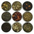 Heavenly Tea Leaves Assorted 9 Loose Leaf Tea Gift Box, 9 Teas & Herbal Tisanes (Approx. 90 Servings) - Variety Pack, Caffeinated & Caffeine Free Mix