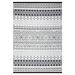 Black/Gray 87 x 59 x 0.3 in Indoor/Outdoor Area Rug - Etta Avenue™ Aldo Moroccan Indoor/Outdoor Area Rug in Black/White | Wayfair