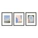 Joss & Main Morning Sky Set Of 3 By Andrea Stokes - Framed Wall Art Paper in Blue/Pink | 30 H x 24 W x 1.25 D in | Wayfair