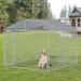 Pawhut Dog Pen Metal in Gray | 92.4 H x 90.5 W x 90.5 D in | Wayfair D02-003V01