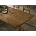 Roundhill Furniture Enna Morden Farmhouse Wood Dining Table Wood in Brown | 31 H x 72 W x 42 D in | Wayfair T313