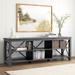Hulett TV Stand for TVs up to 78" Wood/Metal in Gray Laurel Foundry Modern Farmhouse® | 24 H in | Wayfair 3AC002FF745C4B08A1BF589514E3EF8D