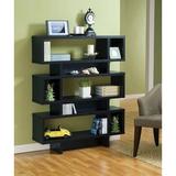 Hokku Designs Cousineau 3-Tier Display Shelf, Black Wood in Black/Brown | 53 H x 44 W x 12 D in | Wayfair ED7E4072258B4941AAE64CCB968E36B3