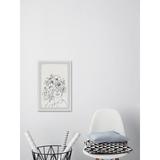 Everly Quinn Every Flower Blooms by Marmont Hill - Picture Frame Print Paper in Black/Gray/White | 12 H x 8 W x 1.5 D in | Wayfair