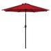 Arlmont & Co. 106" Outdoor Tilt Patio Umbrella 8 Ribs in Red | 98 H x 106 W x 106 D in | Wayfair 1DAAF459411447E288EE8621BCD49EEF