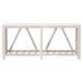 Spruce Console Table in White Wash Pine, White Quartz - Essentials For Living 8021.WW-PNE/WHTQ