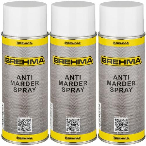 Brehma - 3x Antimarderspray Marderschreck Marder Spray 400ml