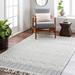 Gina 5' x 7'6" Handmade Moroccan Farmhouse Cotton Light Peach/Dark Gray/Nickel/Smoke/Gray/Off White/Denim Area Rug - Hauteloom