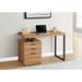 Computer Desk, Home Office, Laptop, Left, Right Set-up, Storage Drawers, 48" Long, Work, Metal, Laminate, Contemporary