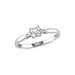 Belk & Co Lab Created 1/3 Ct Tgw Created White Sapphire And Diamond Accent Princess Cut Ring In Sterling Silver, 4