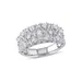 Belk & Co Lab Created 1.3 Ct Tgw Created White Sapphire Lattice Ring In Sterling Silver, 8