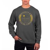 Men's Uscape Apparel Black UCF Knights Pigment Dyed Fleece Crew Neck Sweatshirt