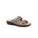 Women's Ruthie Woven Sandal by Trotters in Pewter Metallic (Size 8 M)