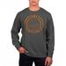 Men's Uscape Apparel Black Florida A&M Rattlers Pigment Dyed Fleece Crew Neck Sweatshirt