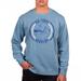 Men's Uscape Apparel Blue Air Force Falcons Pigment Dyed Fleece Crew Neck Sweatshirt