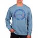 Men's Uscape Apparel Blue DePaul Demons Pigment Dyed Fleece Crew Neck Sweatshirt